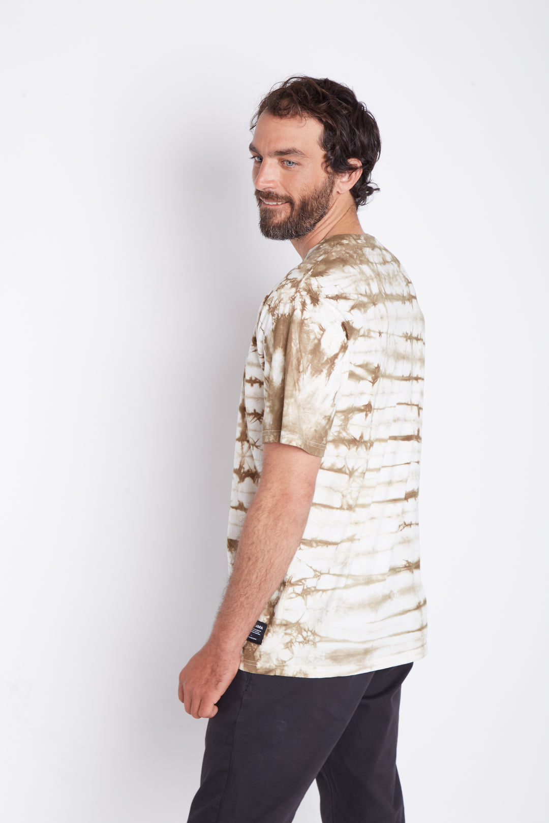 Polera Gotas Orgánica Taupe Hombre