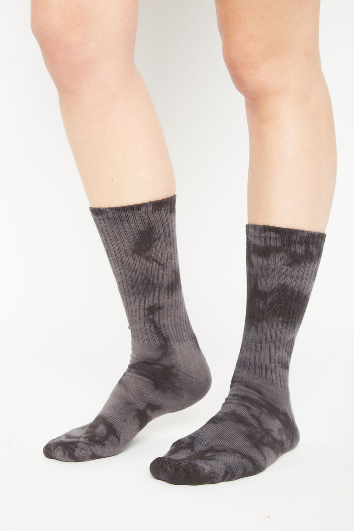Calcetín Tie Dye Negro Mujer (36 a 40)