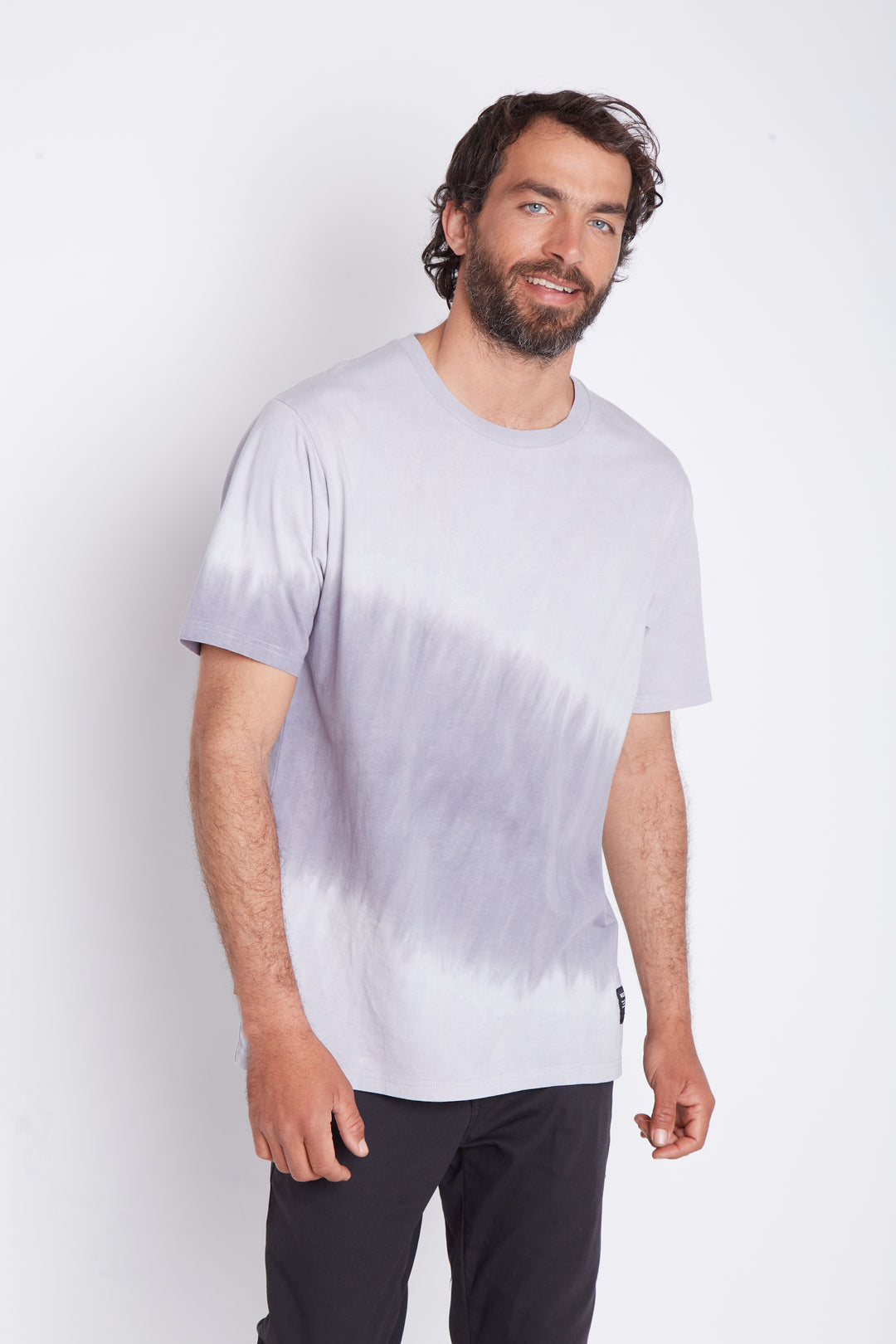 Polera Gotas Orgánica Azul Hombre