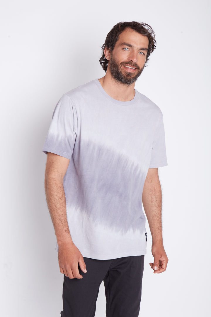 Polera Gotas Orgánica Azul Hombre