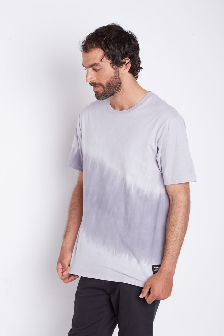 Polera Gotas Orgánica Azul Hombre