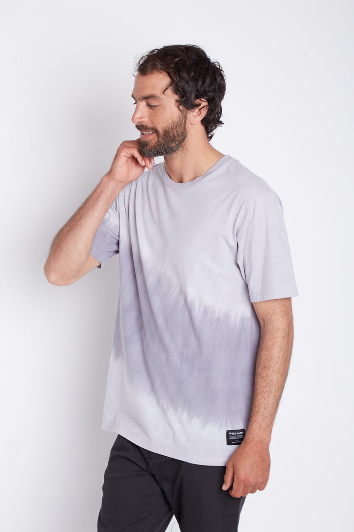 Polera Gotas Orgánica Azul Hombre