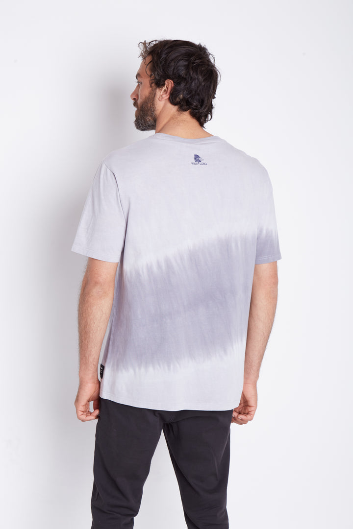 Polera Gotas Orgánica Azul Hombre