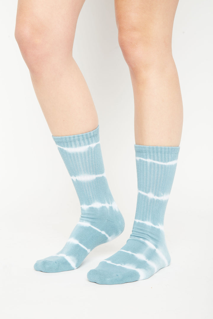 Calcetín Rayas Tie Dye Aqua Mujer (36 a 40)
