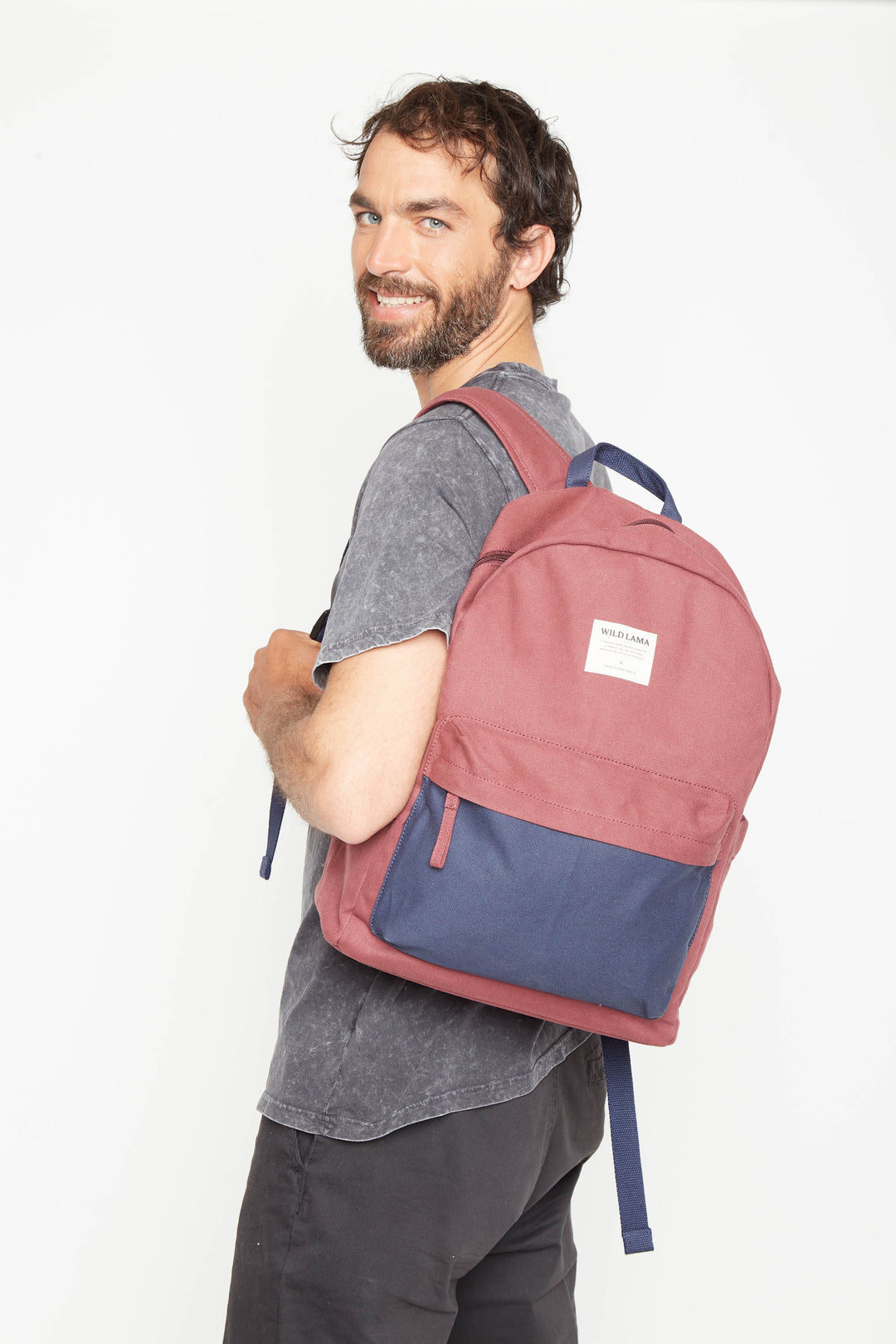 Mochila Ganiz Algodón Orgánico Burdeo