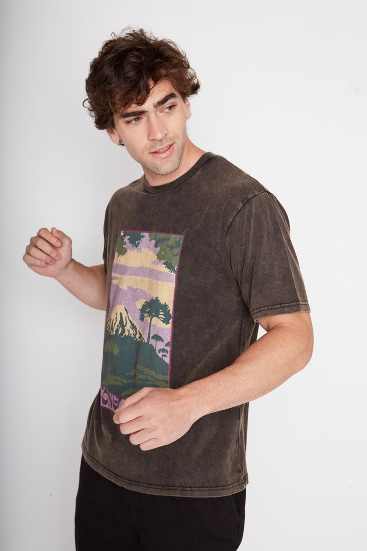 Polera Parques Con Causa Negra Hombre