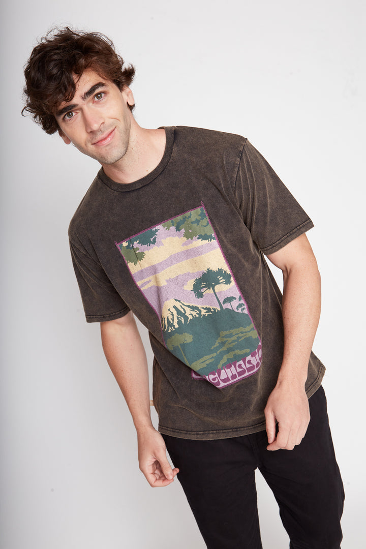 Polera Parques Con Causa Negra Hombre