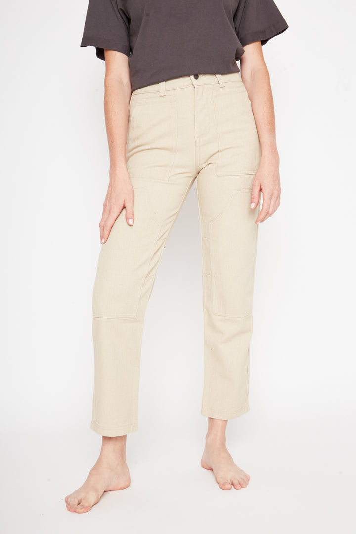 Pantalón Olmo Orgánico Beige Mujer