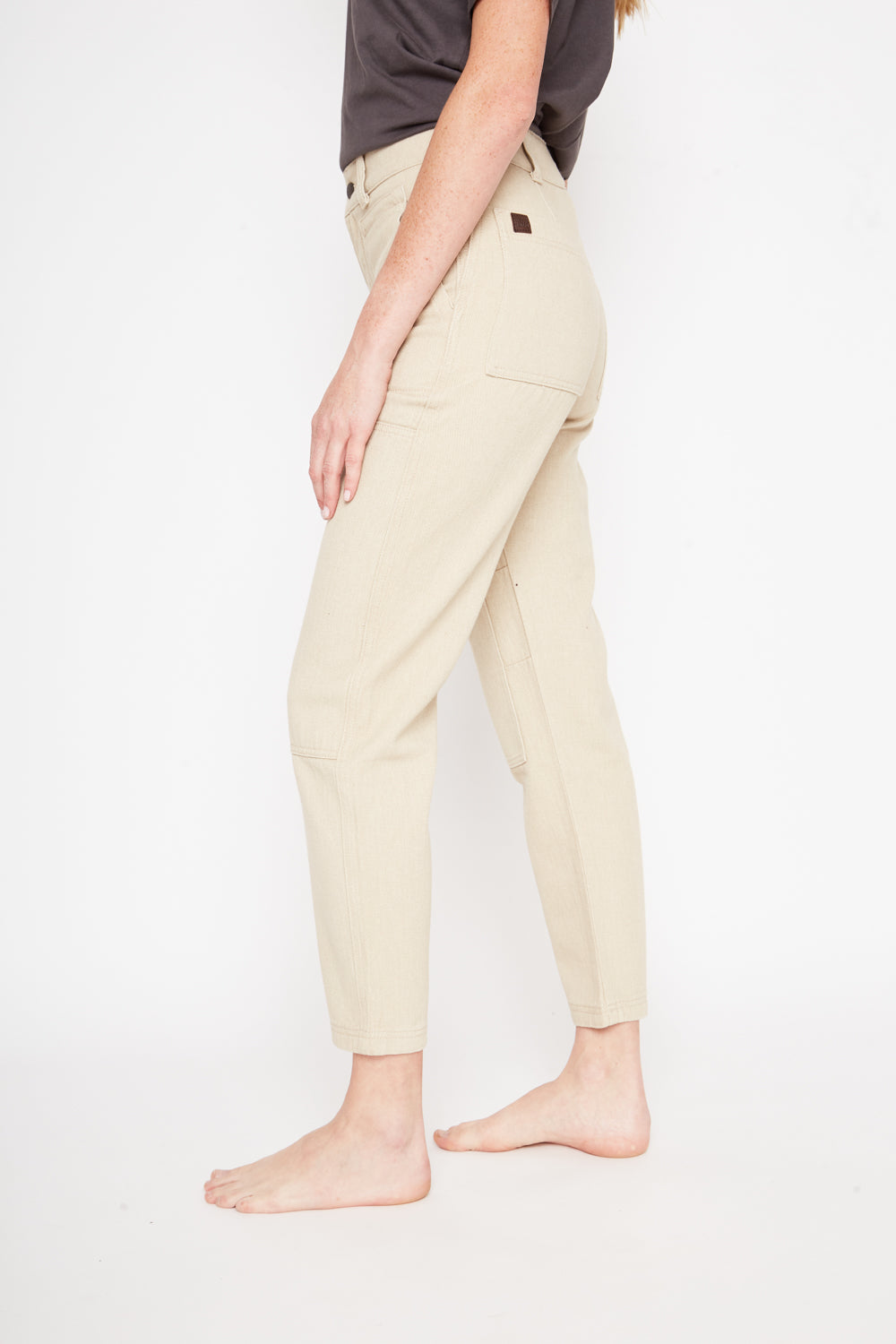 Pantalón Olmo Orgánico Beige Mujer