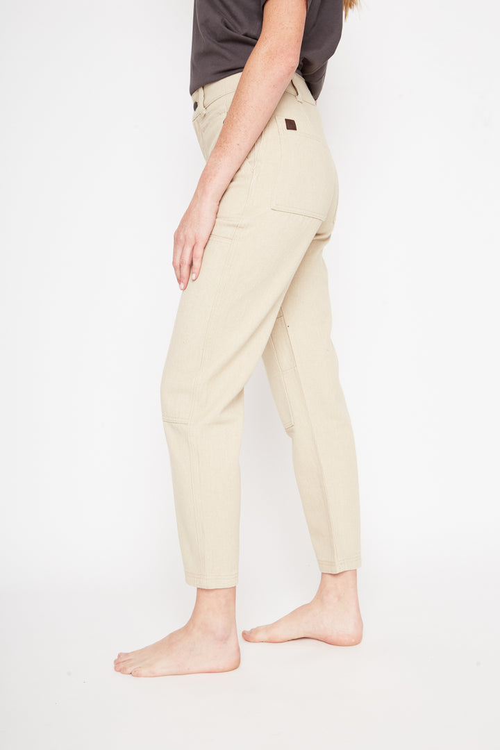 Pantalón Olmo Orgánico Beige Mujer