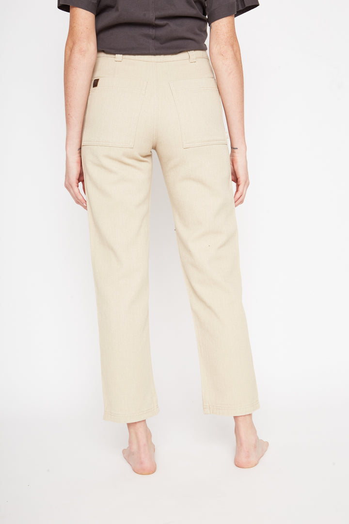 Pantalón Olmo Orgánico Beige Mujer