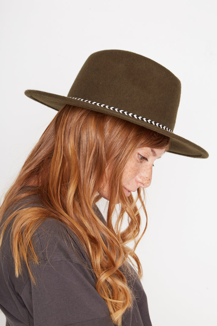 Sombrero Lana Coachella Verde