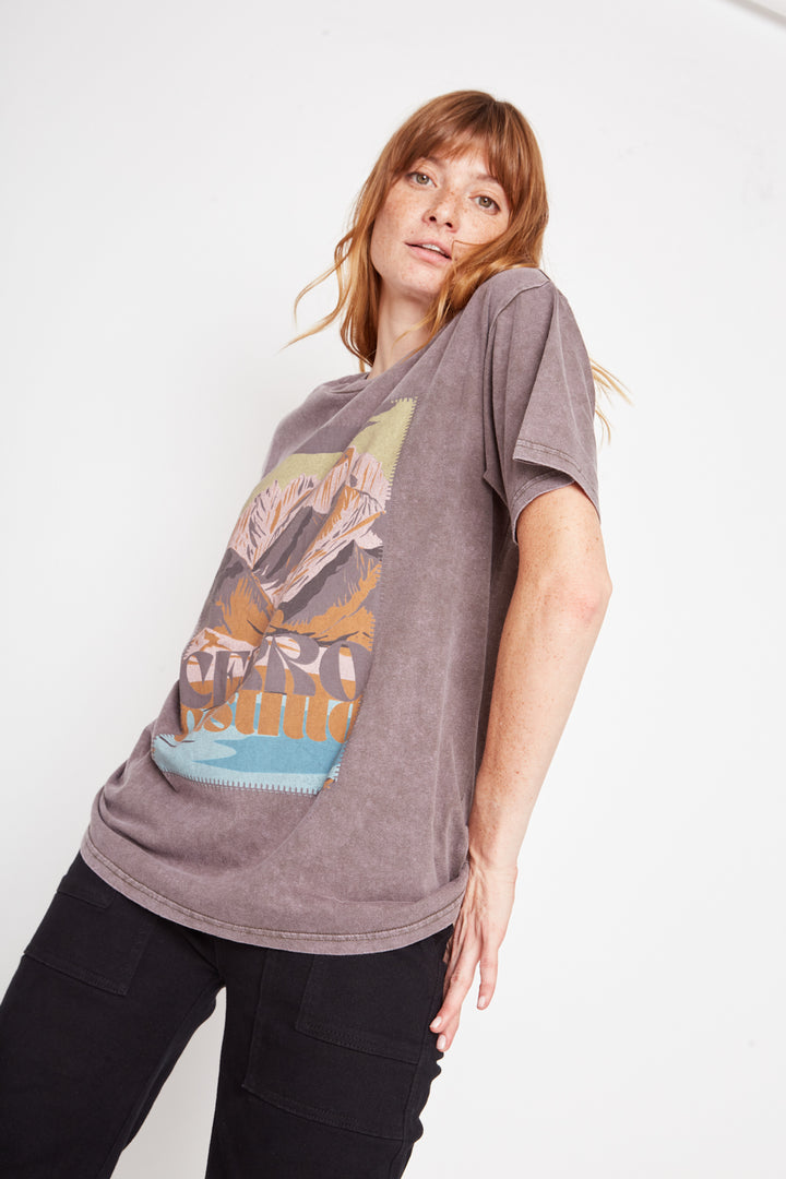 Polera Parques Con Causa Café Mujer
