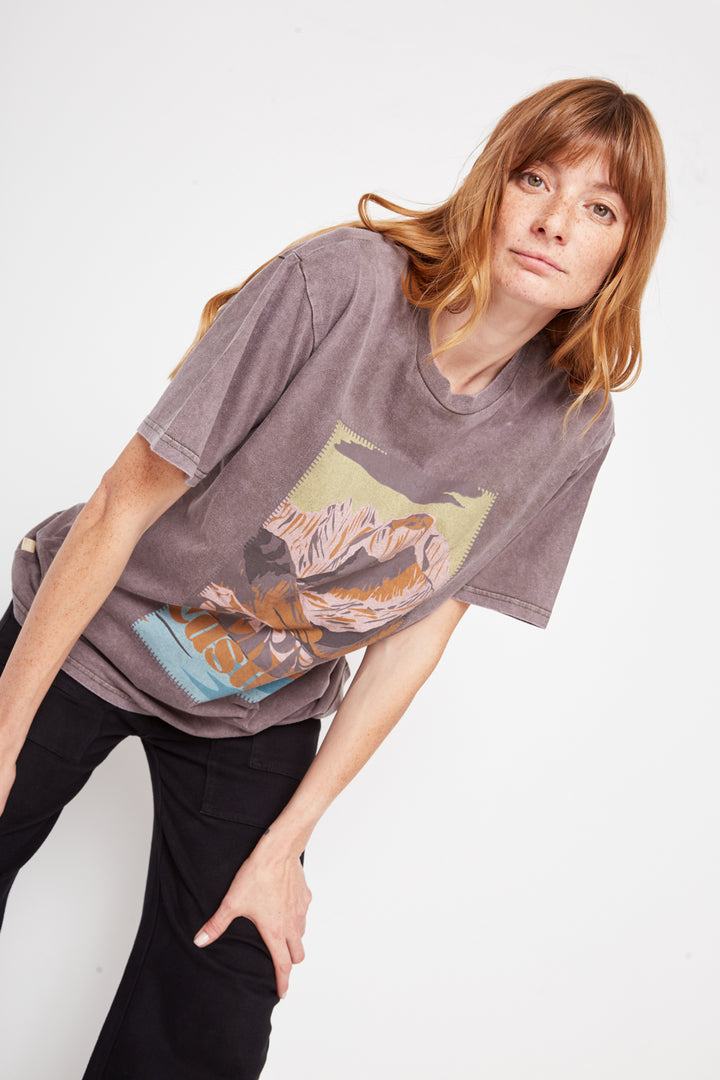 Polera Parques Con Causa Café Mujer