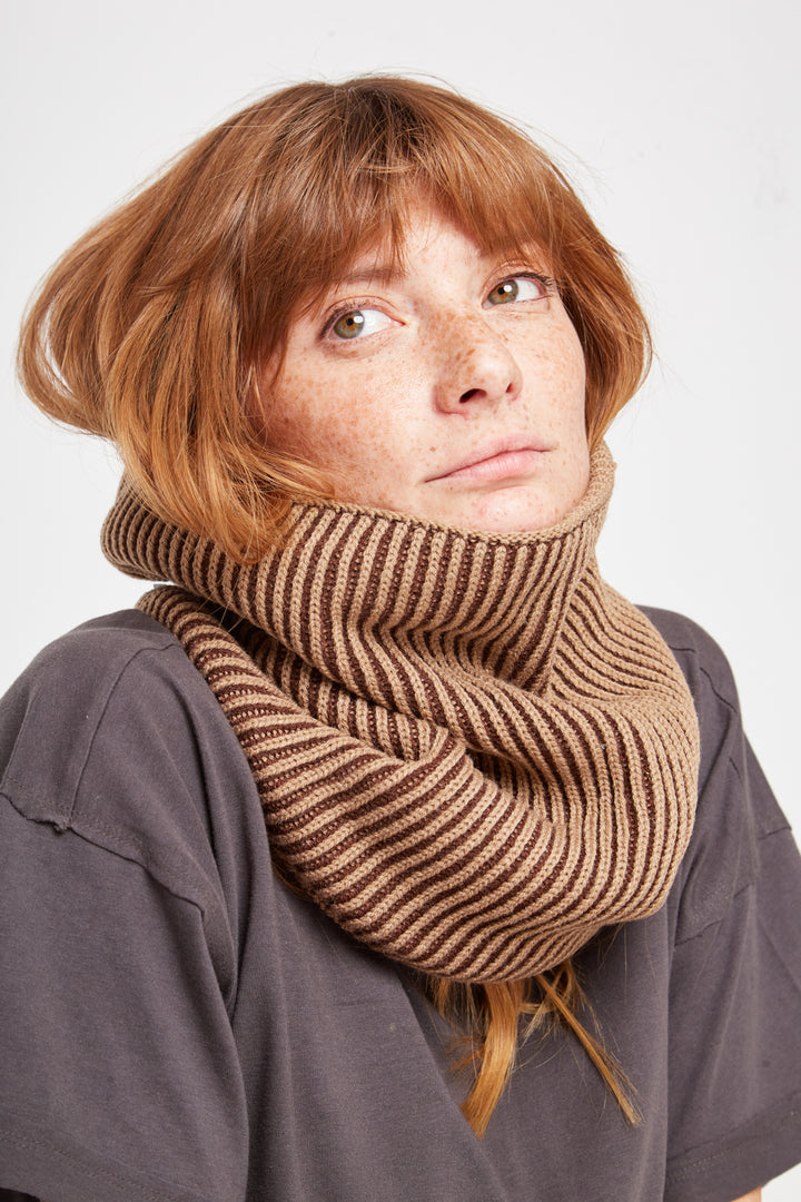 Neckwarmer Sauce Reciclado Cafe