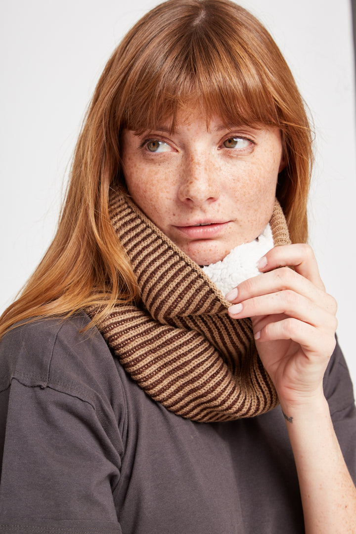 Neckwarmer Sauce Reciclado Cafe