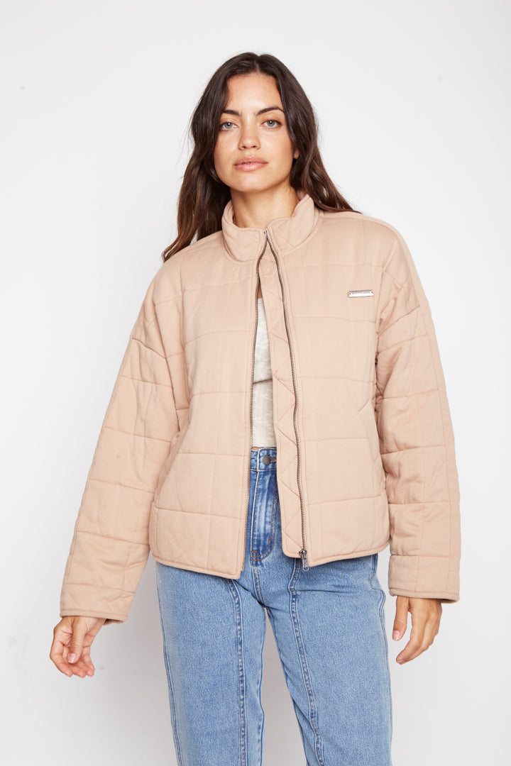 Chaqueta Quilt Loa Orgánica Café Mujer