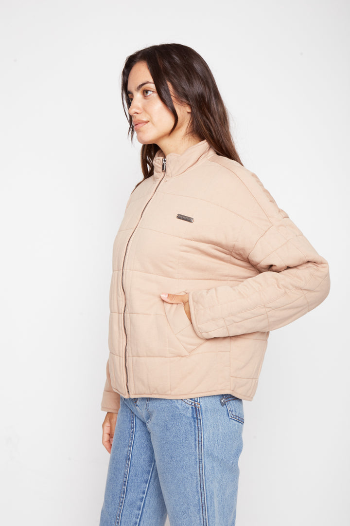 Chaqueta Quilt Loa Orgánica Café Mujer