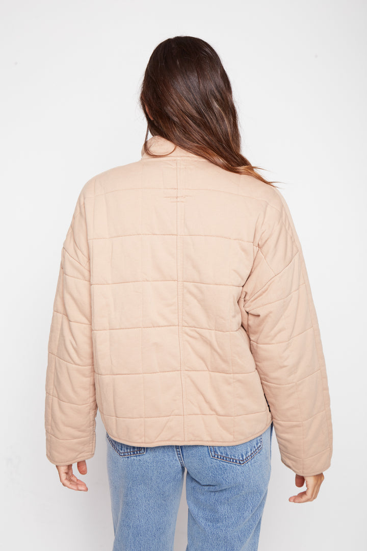 Chaqueta Quilt Loa Orgánica Café Mujer