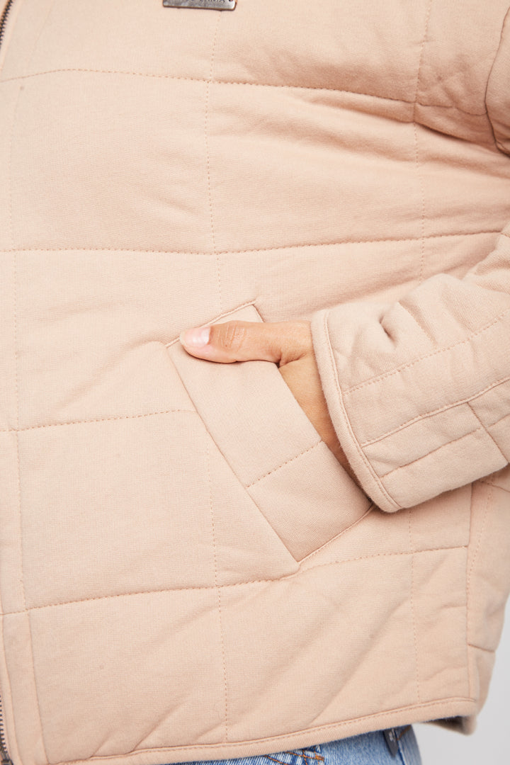Chaqueta Quilt Loa Orgánica Café Mujer
