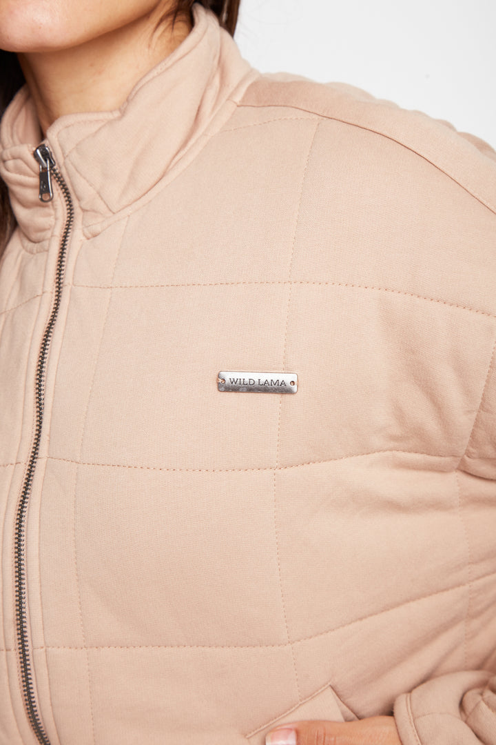 Chaqueta Quilt Loa Orgánica Café Mujer