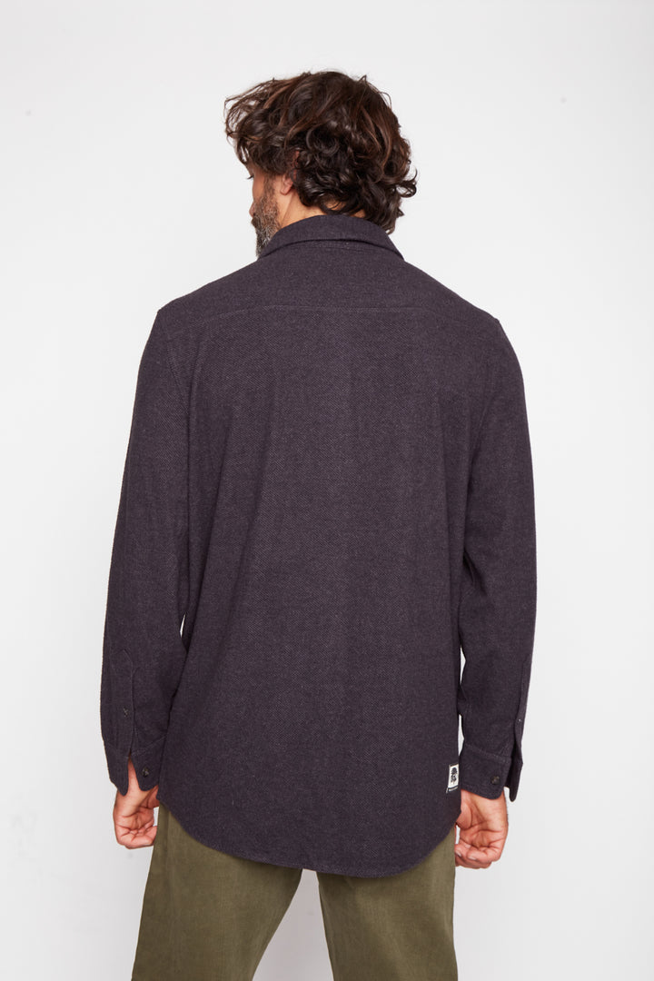 Camisa Notro Reciclada Negra Hombre