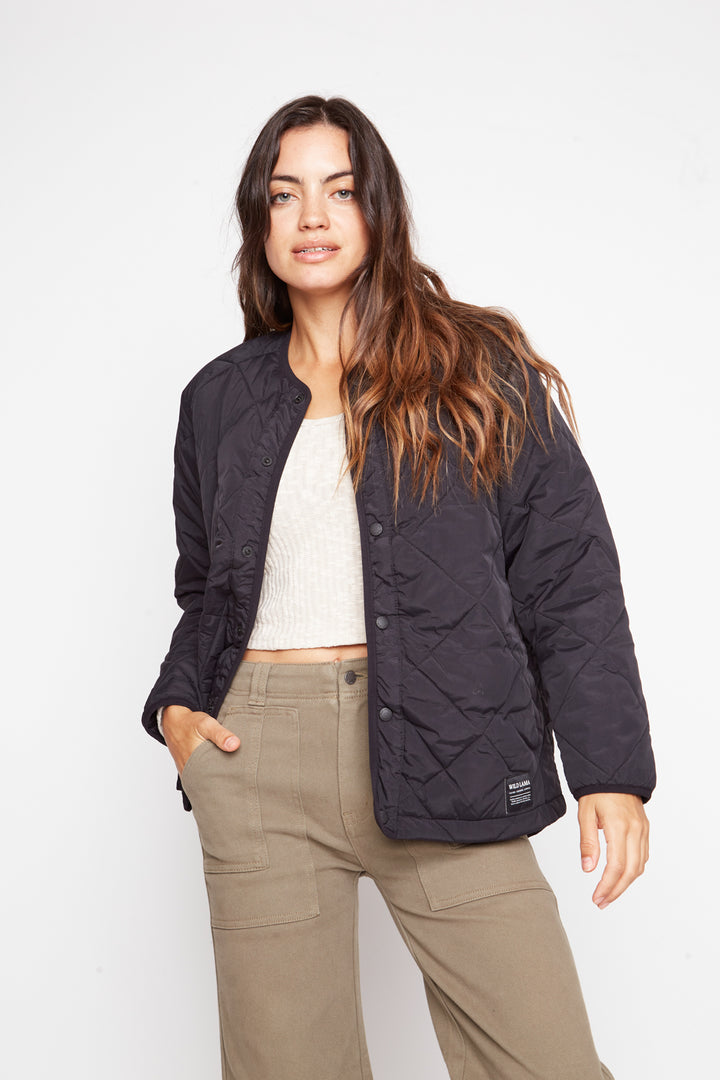 Parka Sauco Reciclada Negra Mujer