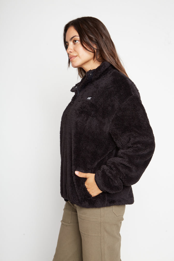 Polar Bruma Shaggy Reciclado Negro Mujer