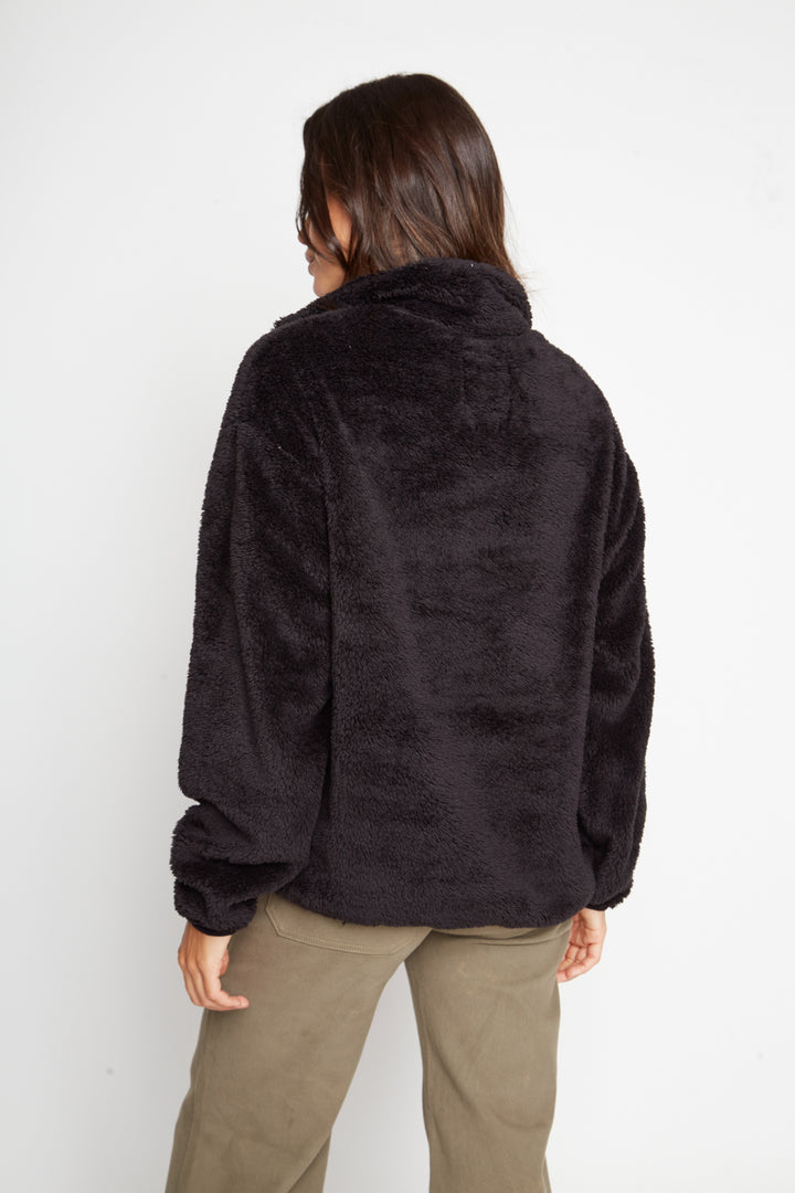 Polar Bruma Shaggy Reciclado Negro Mujer