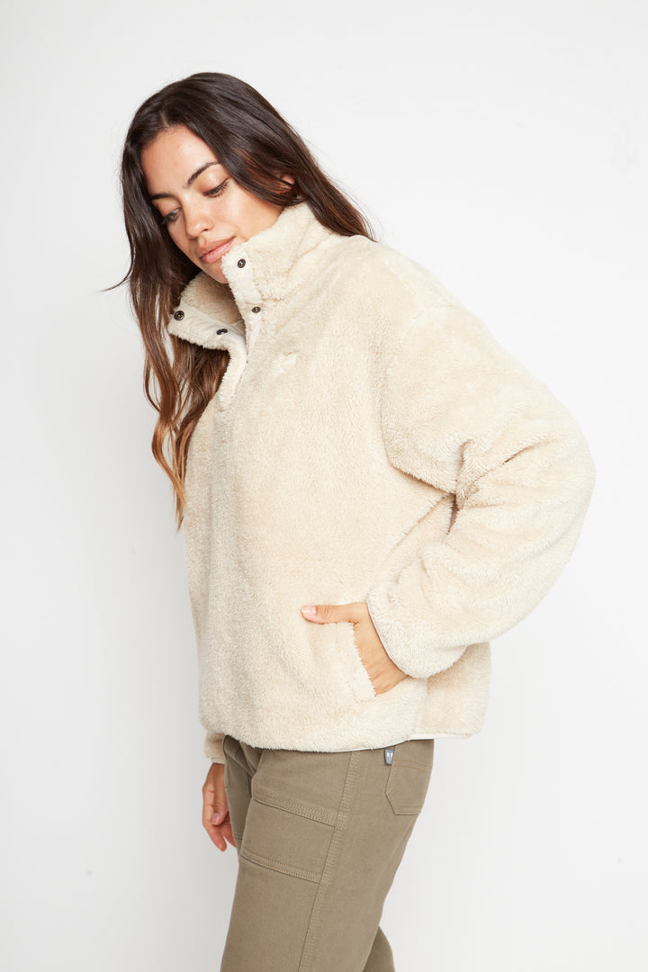 Polar Bruma Shaggy Reciclado Beige Mujer