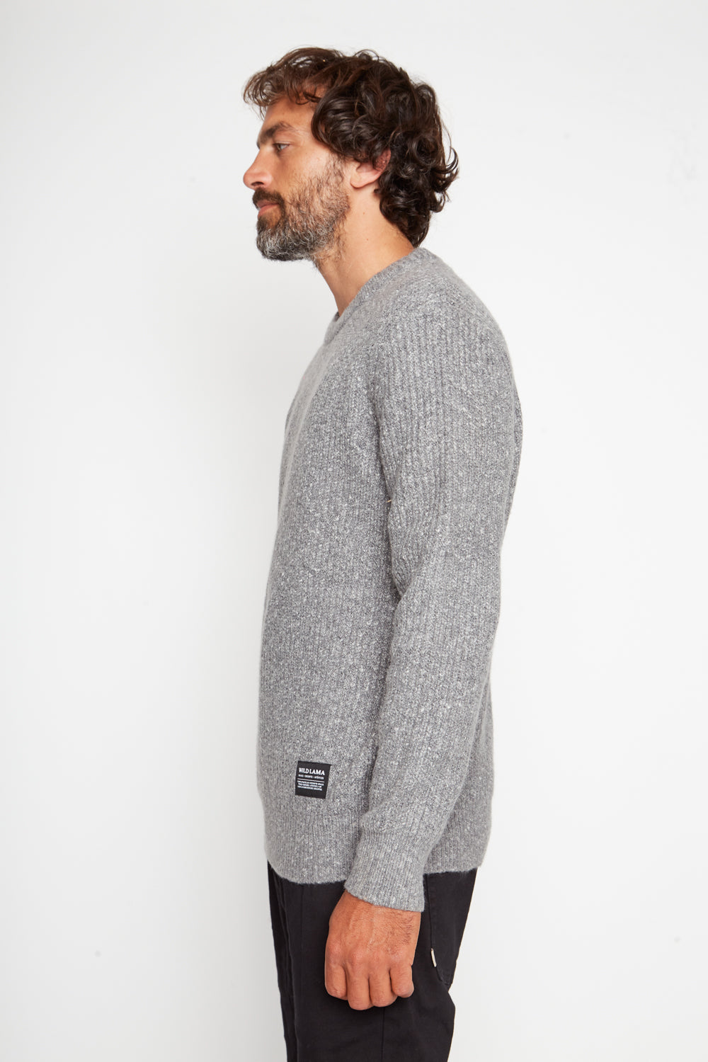 Sweater Avellano Orgánico Gris Hombre