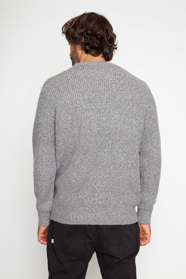 Sweater Avellano Orgánico Gris Hombre