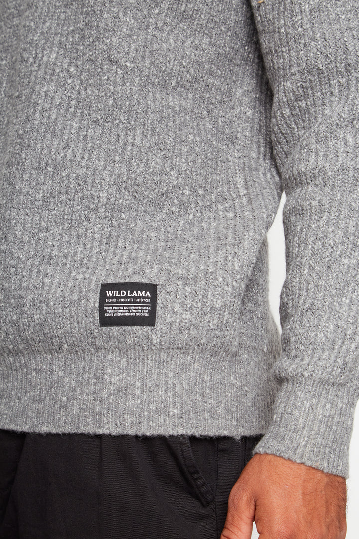 Sweater Avellano Orgánico Gris Hombre