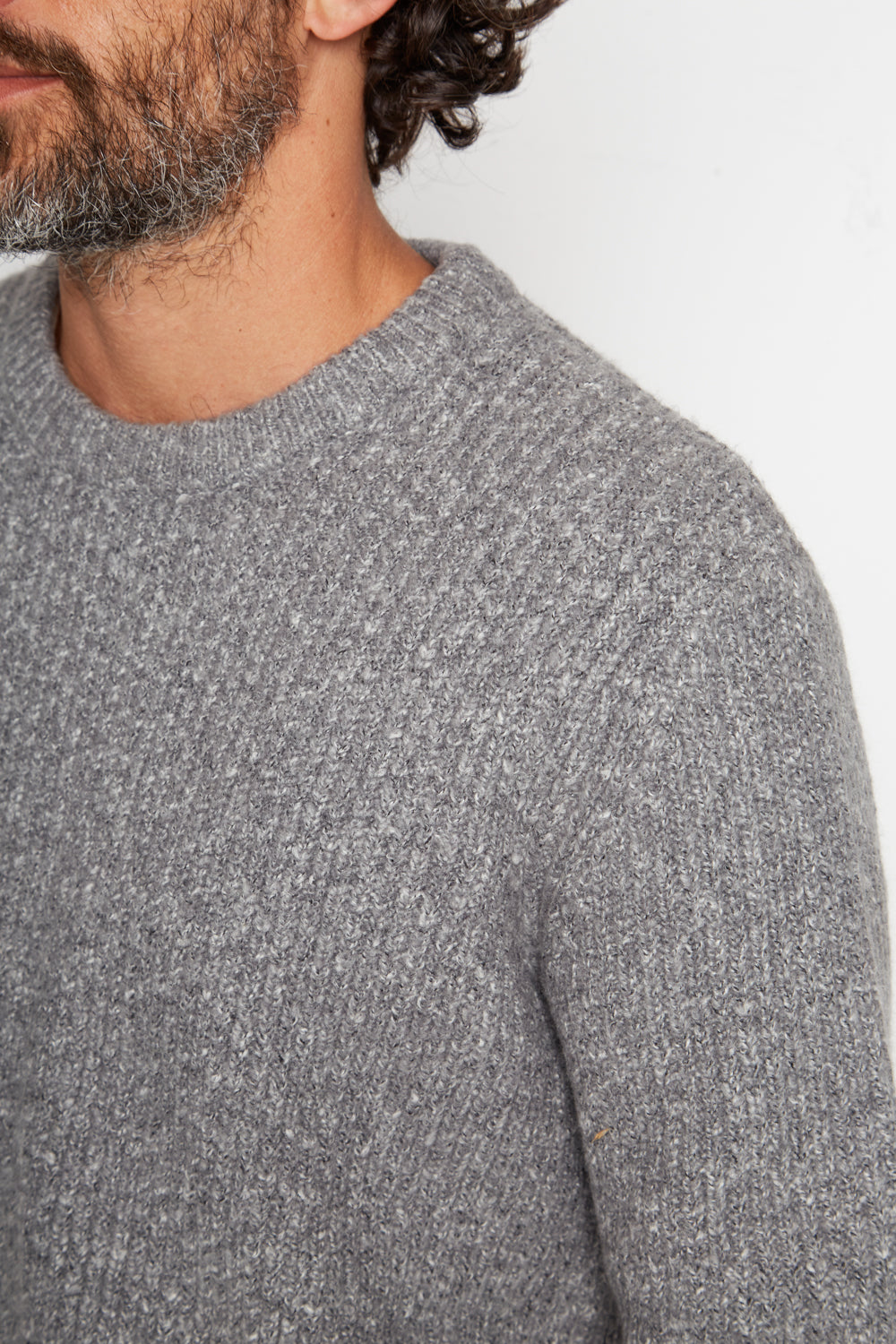 Sweater Avellano Orgánico Gris Hombre