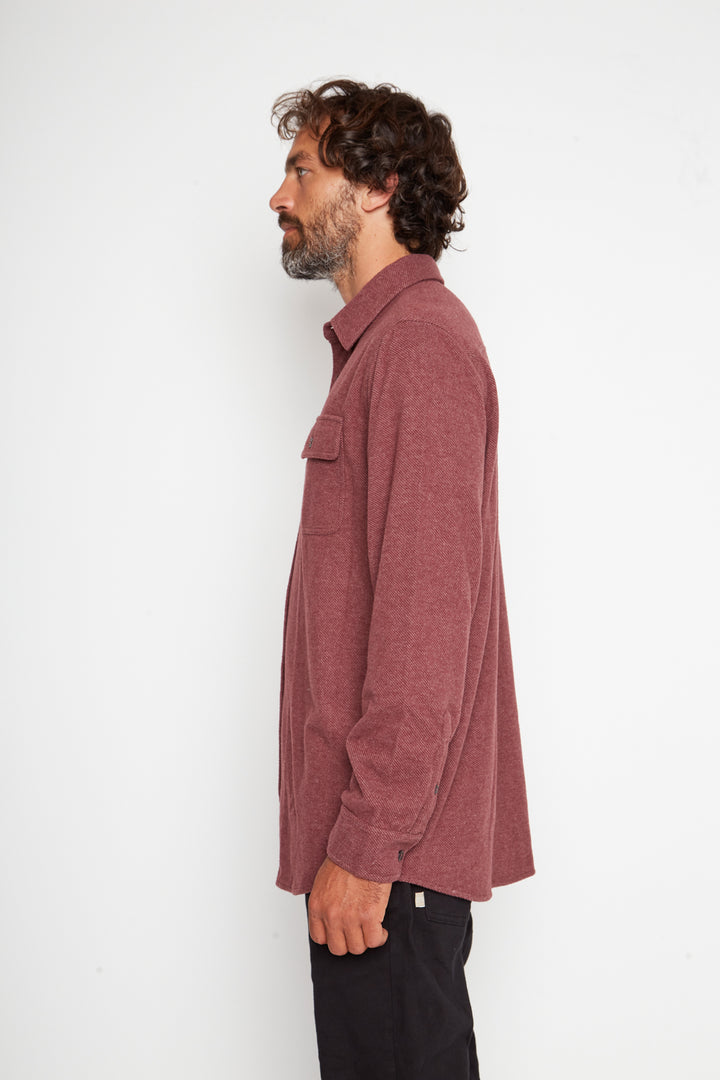 Camisa Notro Reciclada Burdeo Hombre