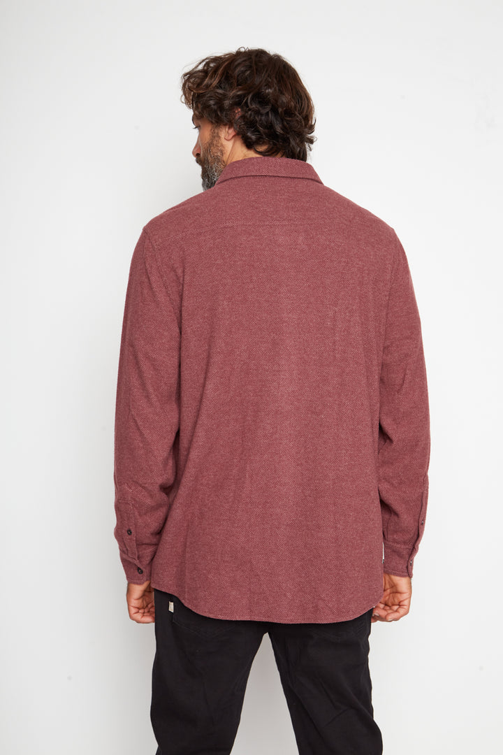 Camisa Notro Reciclada Burdeo Hombre