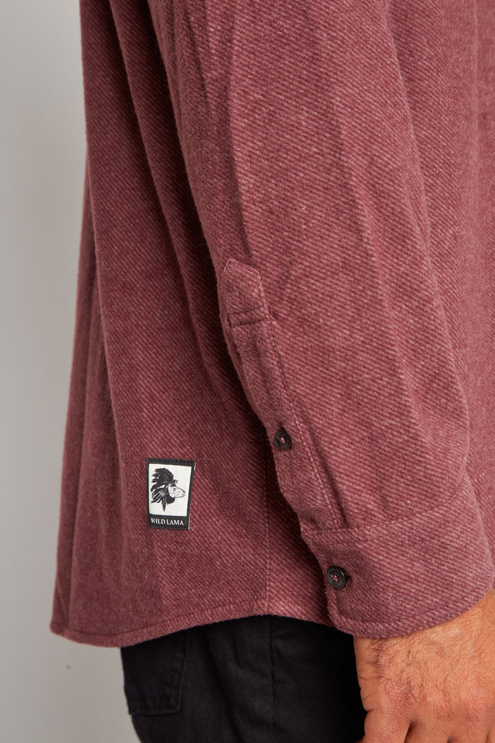 Camisa Notro Reciclada Burdeo Hombre