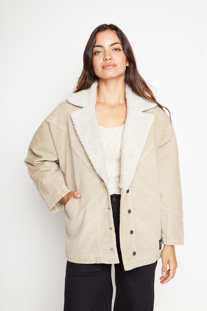 Chaqueta Carlota Reciclada Beige Mujer