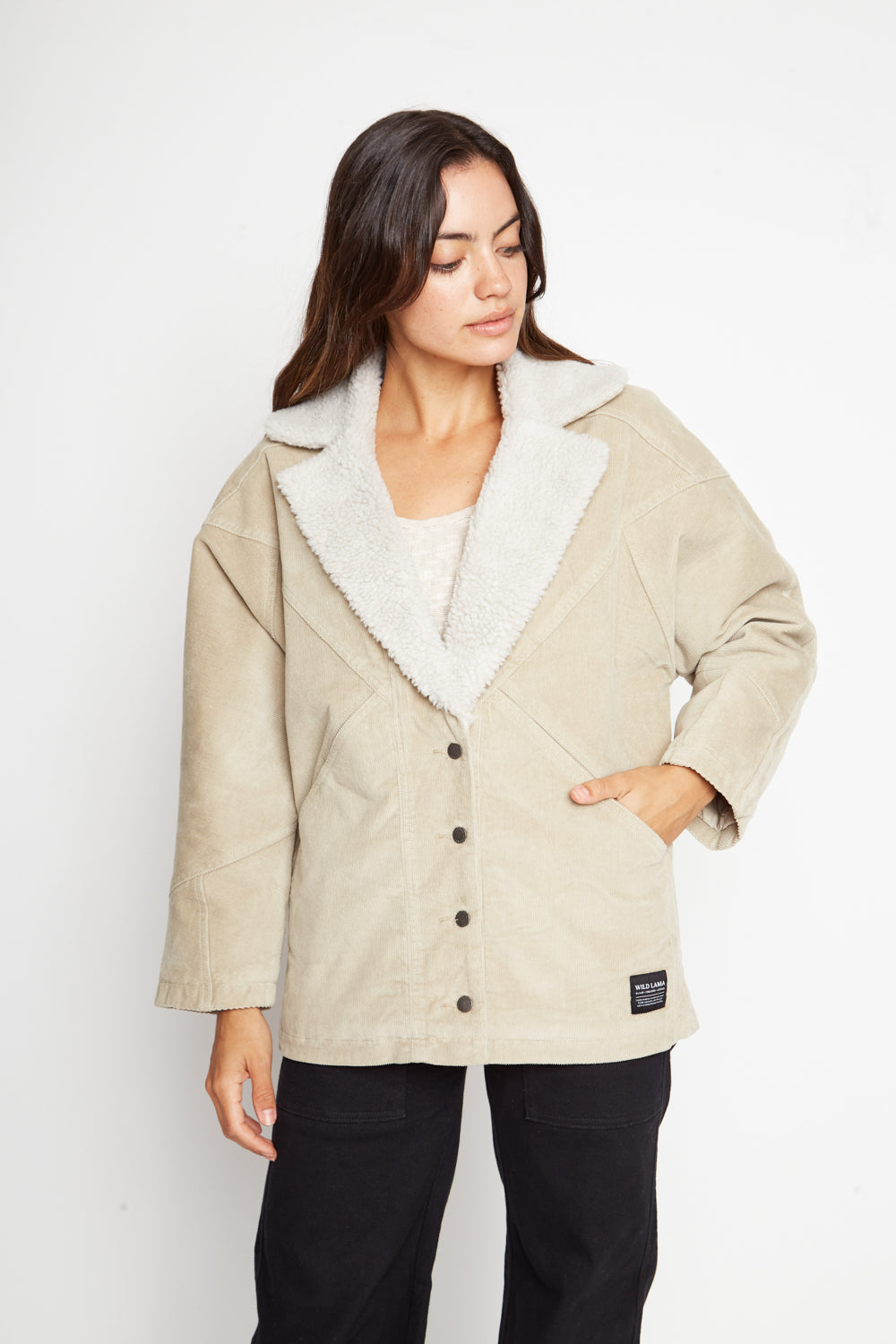 Chaqueta Carlota Reciclada Beige Mujer
