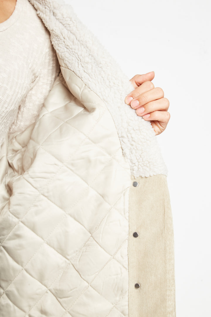 Chaqueta Carlota Reciclada Beige Mujer