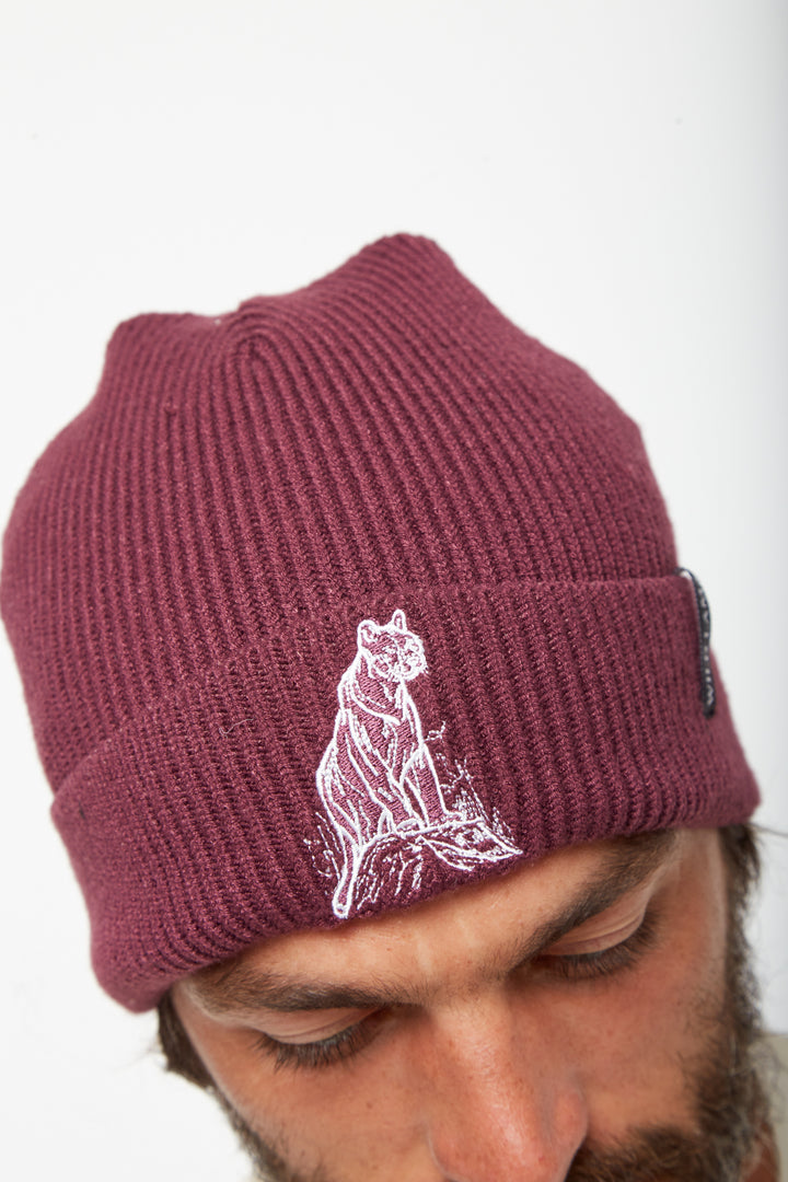 Gorro Lava Reciclado Fit Medio Burdeo