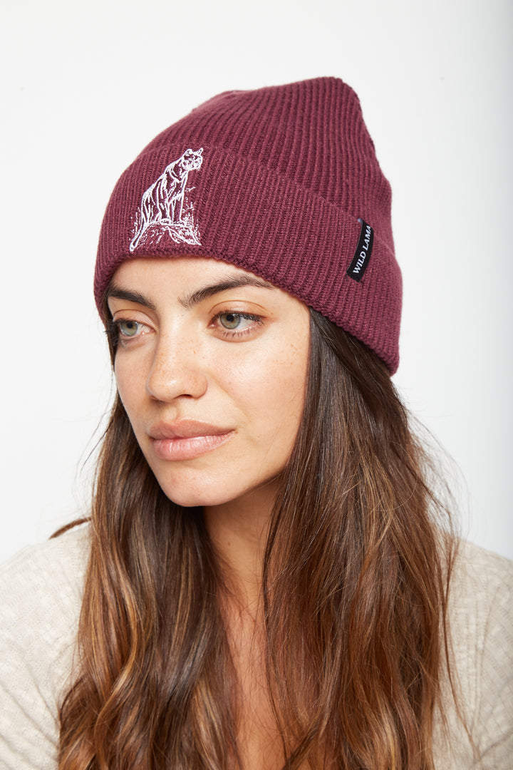 Gorro Lava Reciclado Fit Medio Burdeo
