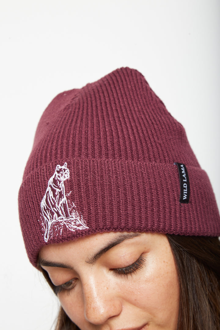 Gorro Lava Reciclado Fit Medio Burdeo