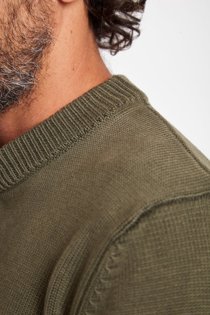 Sweater Tros Orgánico Verde Hombre