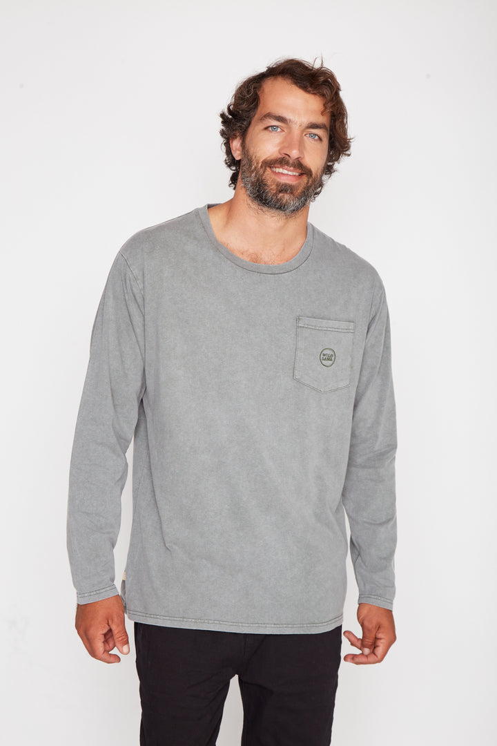 Polera Eter Orgánica Verde Oliva Hombre