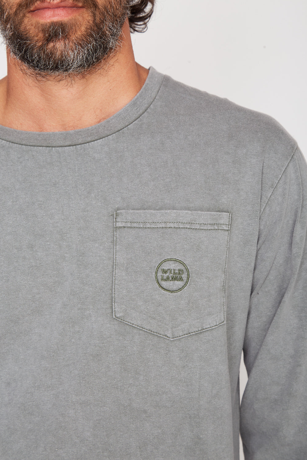 Polera Eter Orgánica Verde Oliva Hombre
