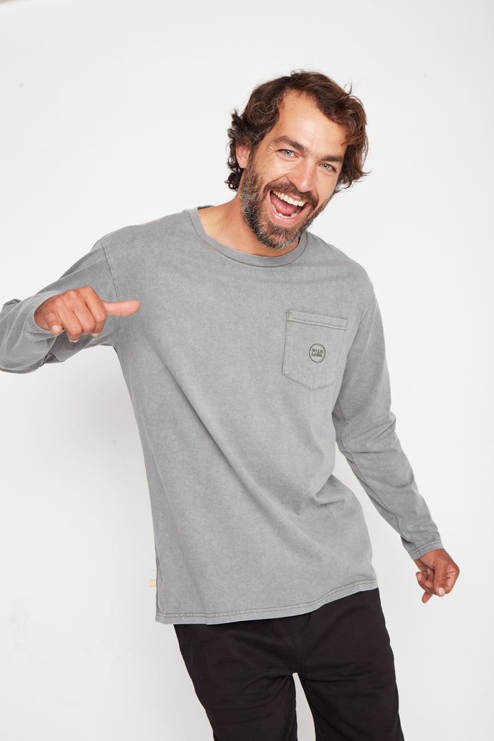 Polera Eter Orgánica Verde Oliva Hombre