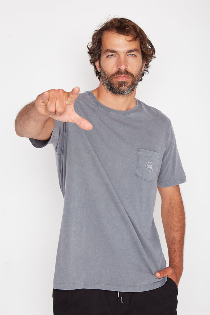 Polera Humos Orgánica Verde Hombre