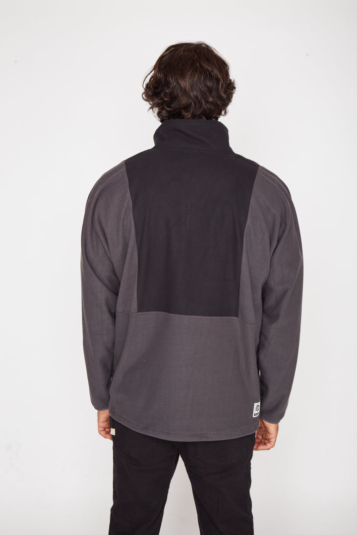 Polar Radal Reciclado Negro Hombre