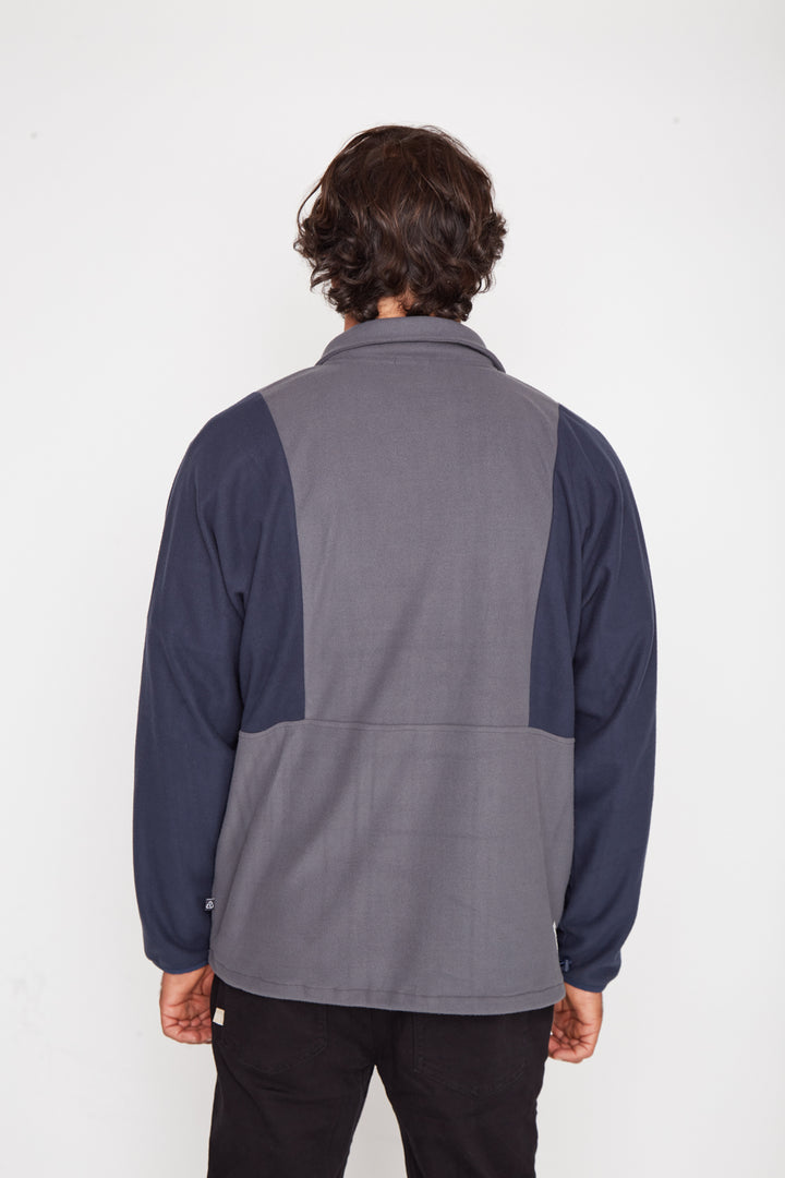 Polar Radal Reciclado Azul Hombre